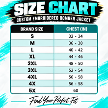 Load image into Gallery viewer, Custom Embroidered Bomber Jacket – Personalized Family Crest Workwear &amp; Outdoor Jacket