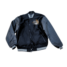 Load image into Gallery viewer, Custom Varsity Jacket PU Leather and Wool blend customized embroidery with Graphic or Text front and back